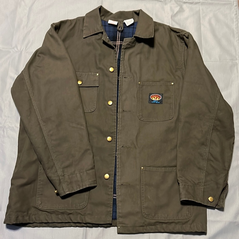 Rasco, green duck, fire retardant coat